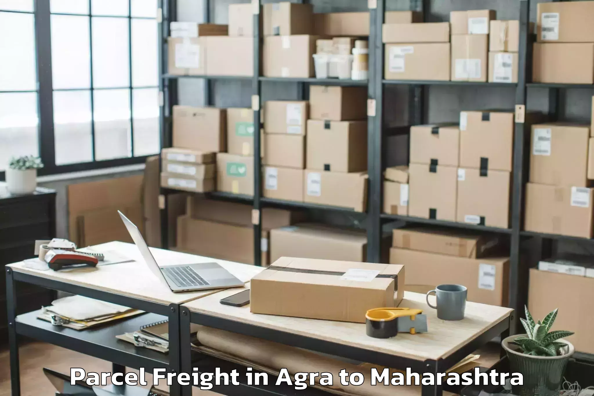 Book Agra to Manor Parcel Freight Online